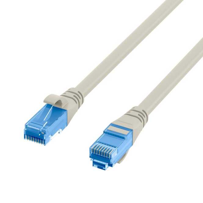 RJ45 Patchkabel U/UTP Kat.6A LSZH Premium 500MHz 5m grau 