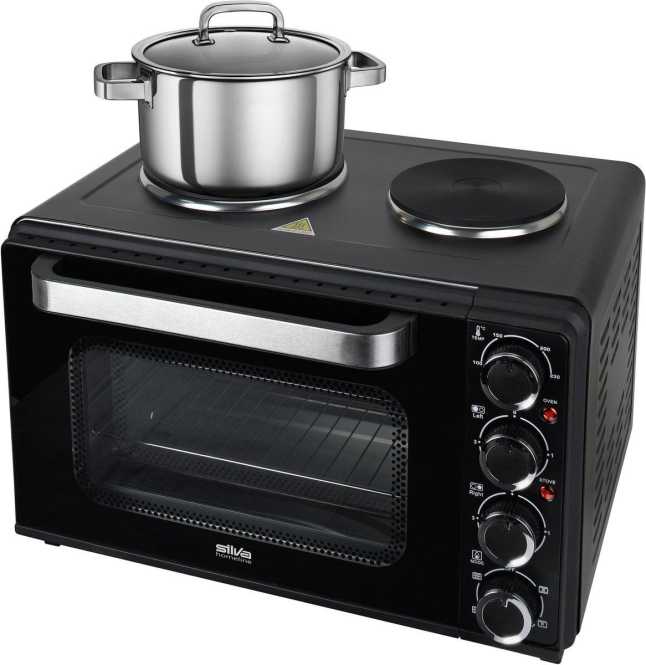 Kleinküche KK 3200 30 L Garraum mit 2 Kochplatten 