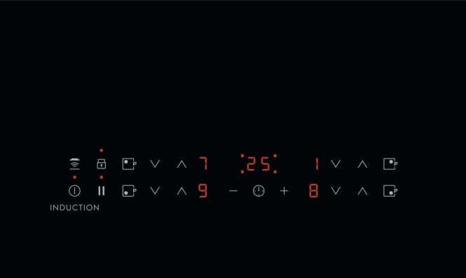 Autarkes Kochfeld Induktion Hob²Hood 60 cm Edelstahlrahmen Aufliegend 
