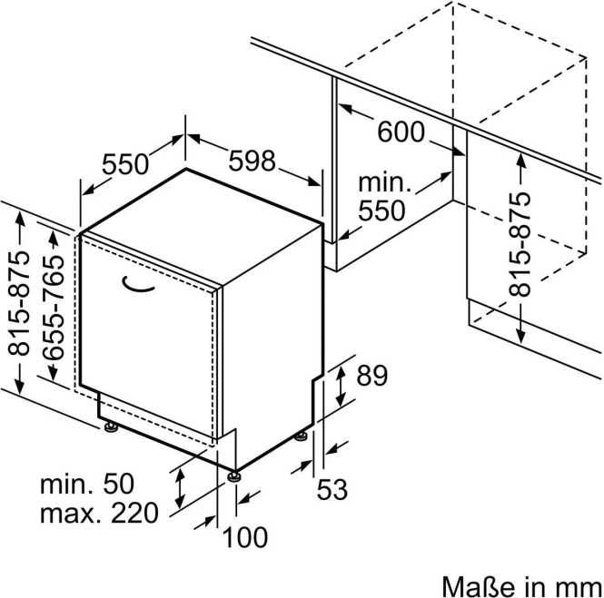 Geschirrspüler vollintegrierbar 60 cm iQ500 
