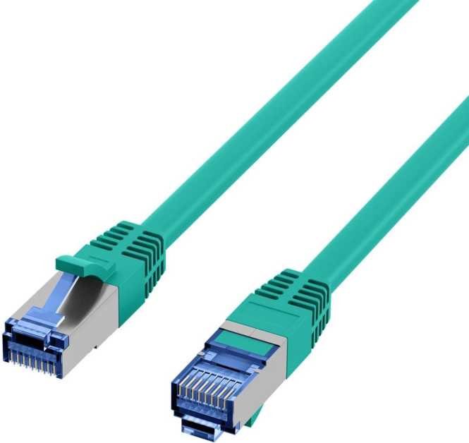 RJ45 Patchkabel S/FTP Kat.6A Kat.7 Rohkabel TPE superflex 5m grün 