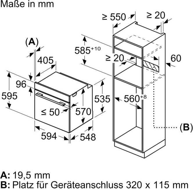 Einbau-Backofen iQ500 60x60 cm Edelstahl 
