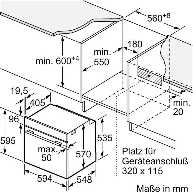 Einbau-Herd iQ500 60 x 60 cm Edelstahl 