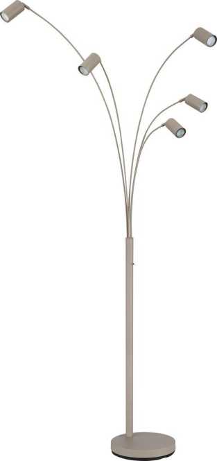 Stehleuchte 5xGU10 35W Wippschalter Robby Sandfarben 