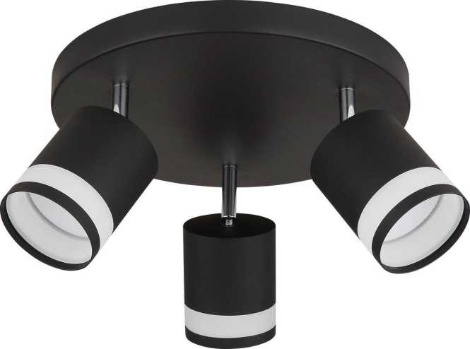 Deckenleuchte 3xGX53-LED 7W 3000K Lucero Opal schwarz 