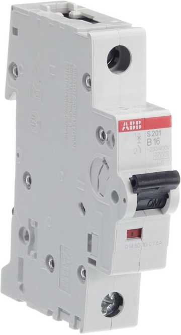 LS-Schutzschalter 1-polig 6kA B-Char 16A 1TE 