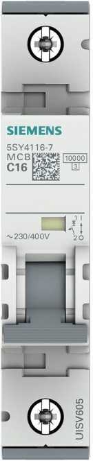 LS-Schutzschalter 1-polig 10kA C-Char 16A 1TE 