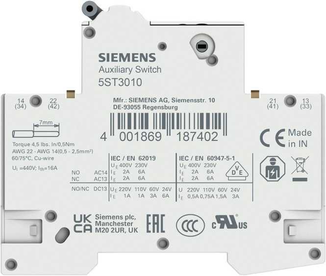 HILFSSCHALTER F.LS70 1S+1Ö 5ST3010 