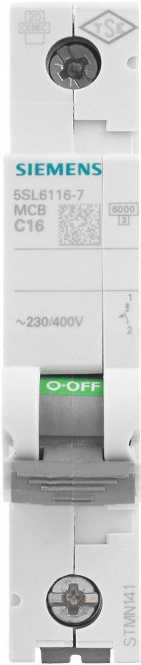 LS-Schutzschalter 1-polig 6kA C-Char 16A 1TE 