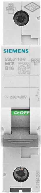 LS-Schutzschalter 1-polig 6kA B-Char 16A 1TE 