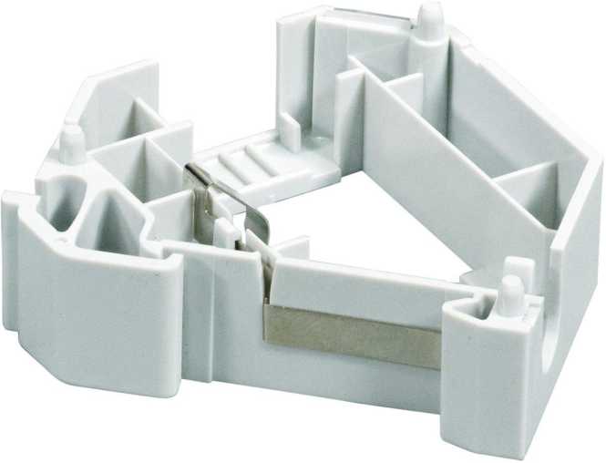 1fach Modulhalter für Montage auf Hutschiene anreihbar 