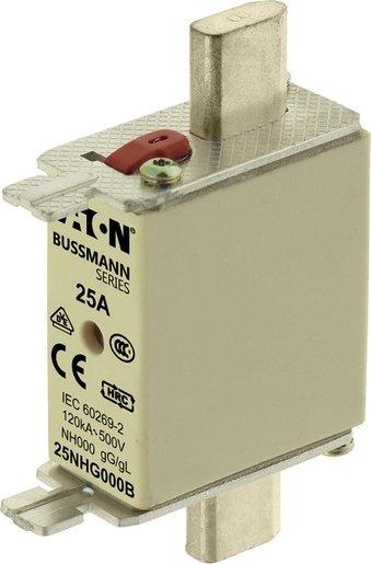 Sicherungseinsatz Niederspannung 25 A AC 500 V NH000 gL/gG IEC 