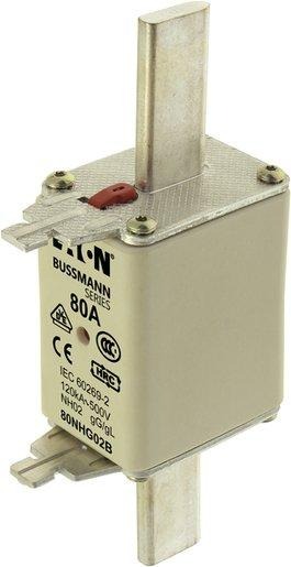 Sicherungseinsatz Niederspannung 80 A AC 500 V NH02 gL/gG IEC 