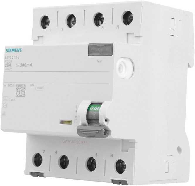 FI-Schutzschalter  25A 4-polig 30mA Typ A 