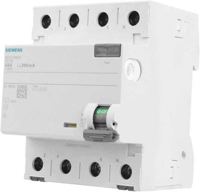 FI-Schutzschalter  63A 4-polig 300mA Typ A 