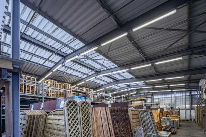 FR Wannenleuchte LED Oleveon Fit L 1500mm breitstrahlend 6000lm 840 EVG PC 