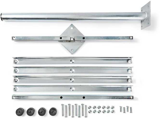 Satellitenbalkonständer für Sat Spiegel 90 cm Wandplatte 4x30x30 cm Länge 75 cm 