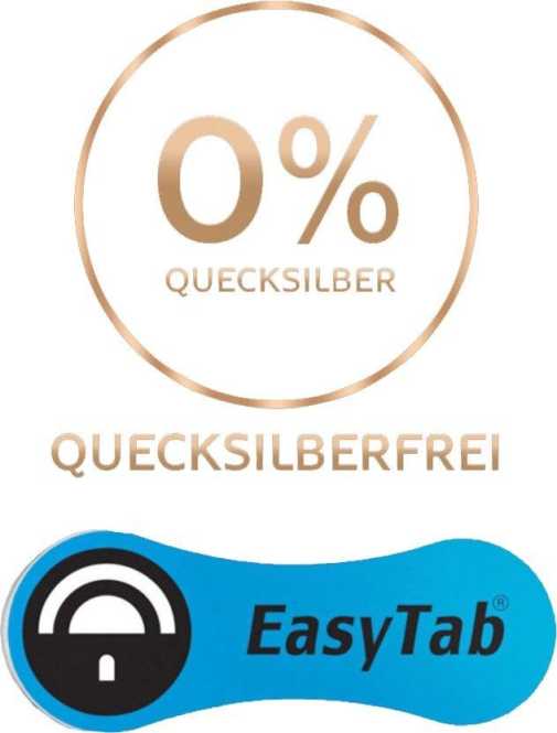 Hörgerätebatterie Hearing Aid EasyTab DA675 PR44 6 Stk 