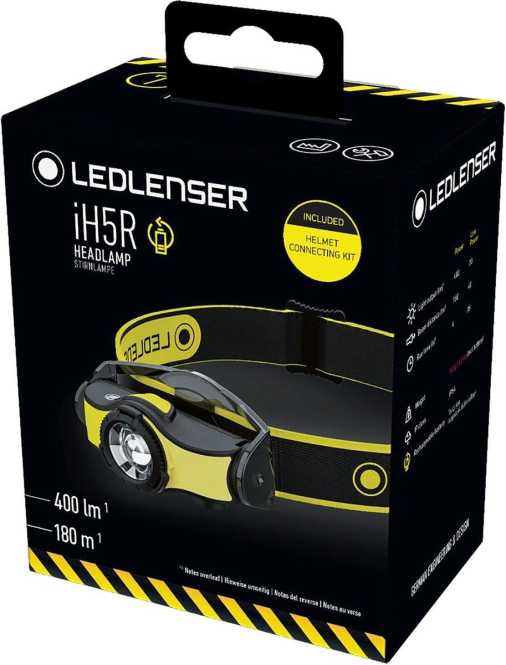 Industrie IH5R LED Stirnlampe Akku oder AA Batterie 400lm 