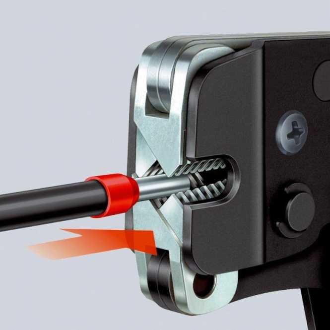 Selbsteinstellende Crimpzange für Aderendhülsen 190 mm 