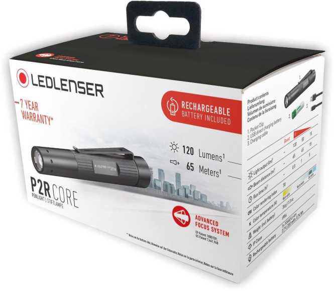 P2R Core LED Taschenlampe 1xAkku max. 120 lm IP54 fokusierbar 