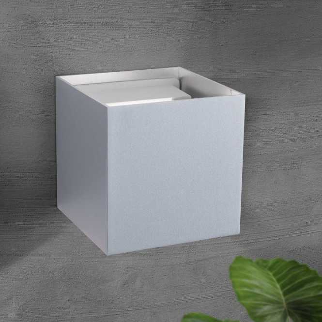 CUBE Außenleuchte 11-1192 Alu LED 2x3W 400lm 3000K IP54 