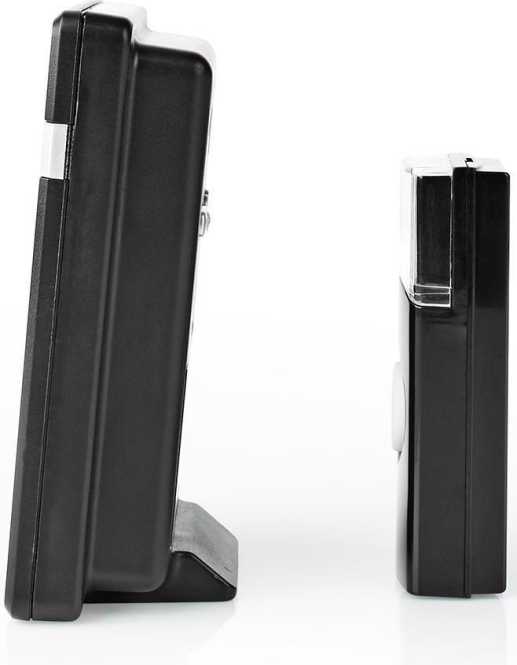 Drahtlos-Türklingel-Set Batteriebetrieb 36 Melodien 80 dB IP44 schwarz 