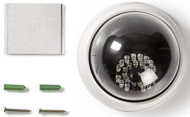 Dummy-Überwachungskamera Dome innenbereich Weiß 