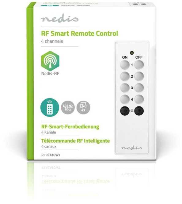 RF-Smart-Fernbedienung 4 Kanäle RFRC410WT 