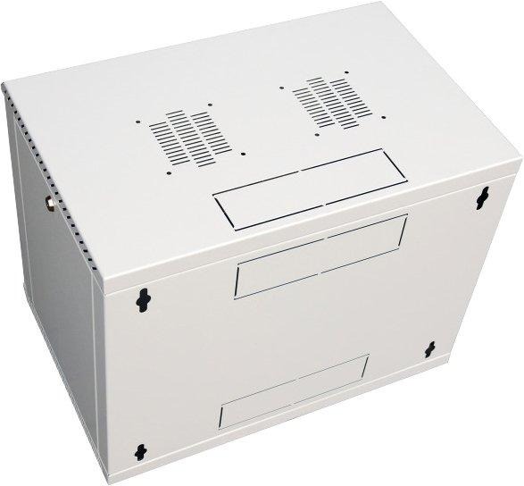 19 Zoll Wandgehäuse fest 1-teilig Tiefe 400mm RAL7035 