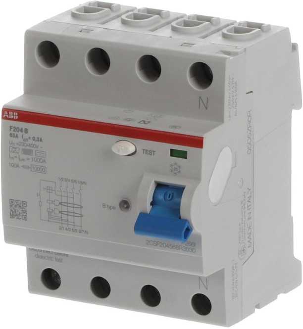 FI-Schutzschalter  63A 4-polig 300mA Typ B 