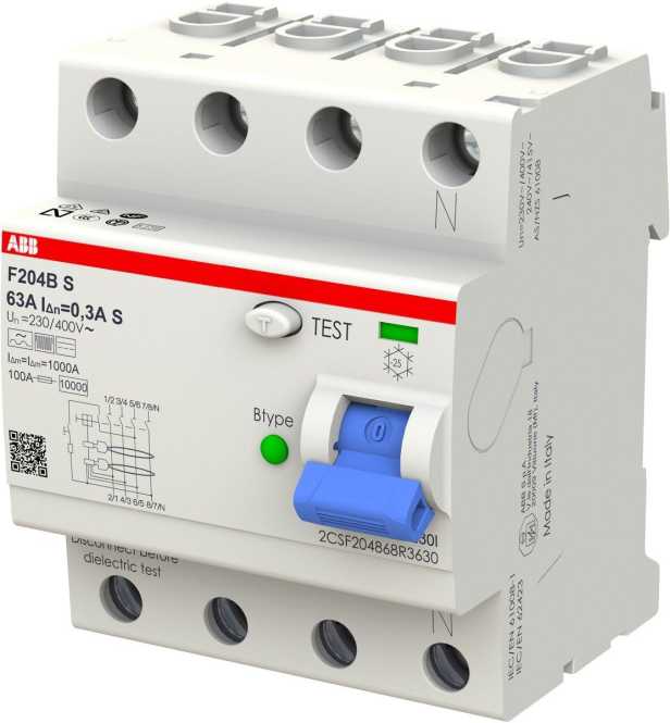 FI-Schutzschalter  63A 4-polig 300mA Typ B selektiv 