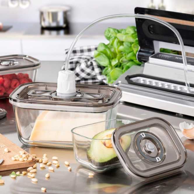 Vakuumbehälter-Set aus Glas mit Kunststoffdeckel VacuBoxx Eco-Set 