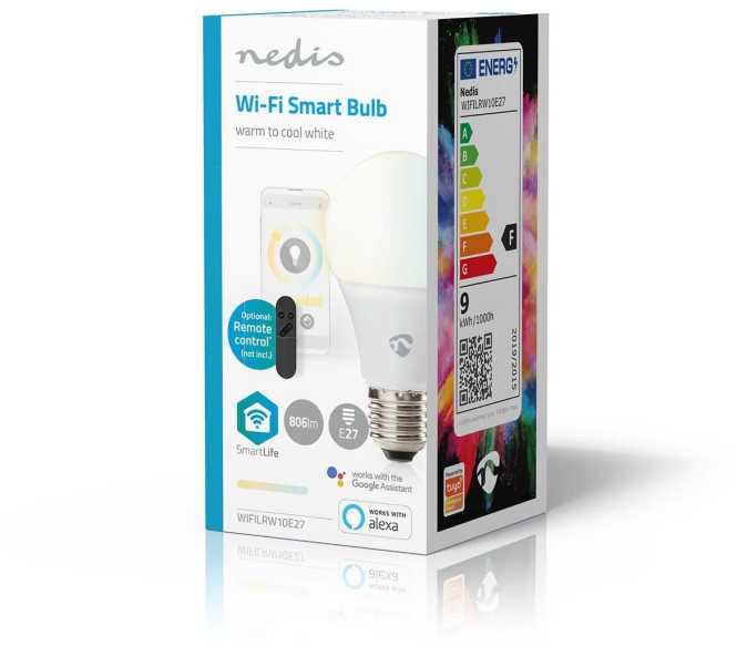 SmartLife LED E27 Wifi 9 W 806 lm 2700 - 6500 K warm bis kühlen weiß 
