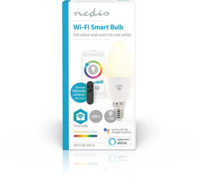 SmartLife Vollfärbige LED Lampe E14  Wifi 4,9 W 470 lm 2700 - 6500 K RGBW 