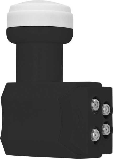 Universal Quattro LNB Feed 40 mm DM F-Anschlüsse schwarz 