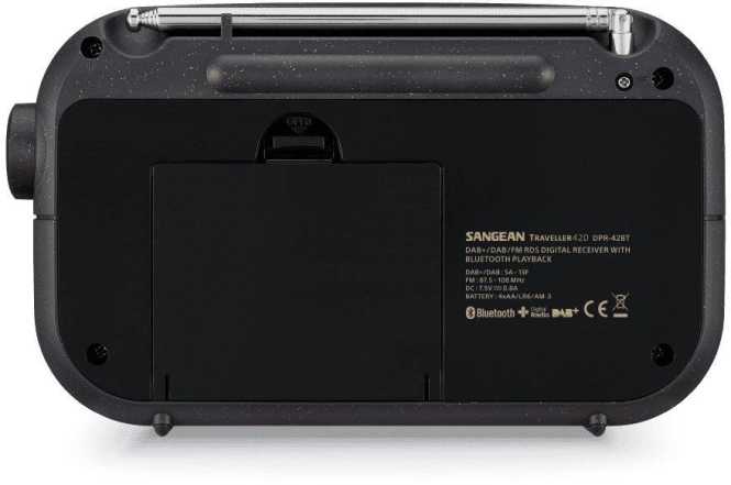 Radio DPR-42BT DAB+ Bluetooth Nickerchen-Timer schwarz 