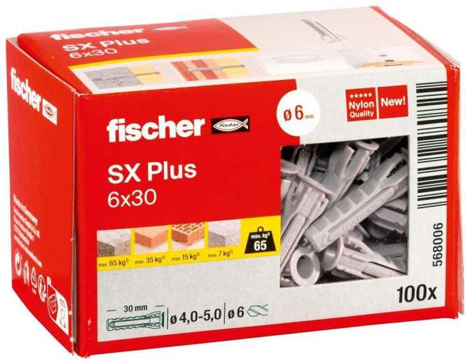 Spreizdübel SX Plus 6 x 30 mm 
