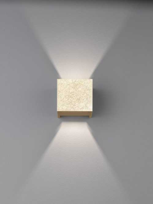 Wall Wandleuchte blattgoldfarben LED 2x3W 3000K 