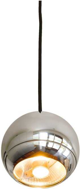 LIGHT EYE 150 Pendelleuchte QPAR111 chrom schwarzes Kabel Rosette max.75W 