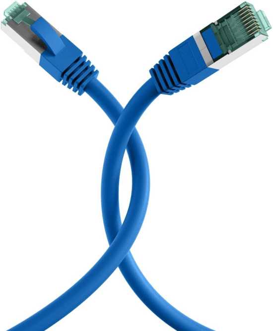 RJ45 Patchkabel S/FTP Kat.6A LSZH 2m blau 