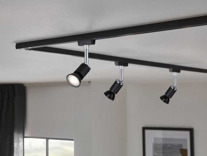 LED GU10 750lm 2700K 36° schwarz matt dim 8W RAL9004 