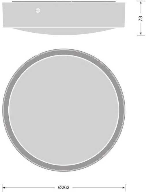 Anbauleuchte BULKHEAD ROUND SENSOR 250 P 10W CPS schwarz 