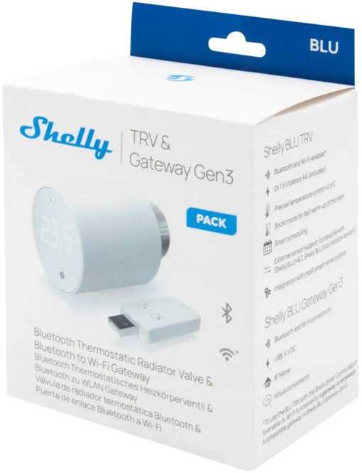 Heizkörperthermostat BLU TRV 3 Stk. mit Gateway weiß 