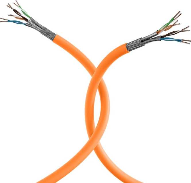 Verlegekabel Kat.7 LAN 1000MHz AWG23 FRNC-B 500m 