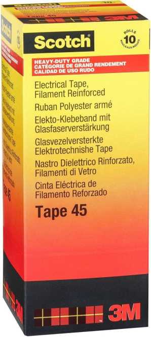 Polyesterband Scotch 45 glasfaserverstärkt 19mm x 20m transparent 