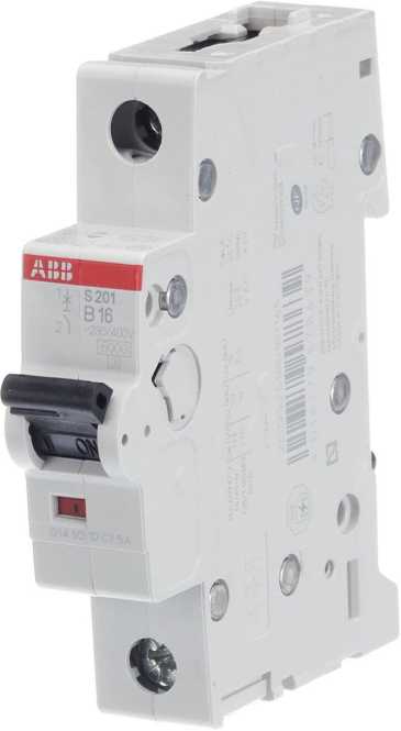 LS-Schutzschalter 1-polig 6kA B-Char 16A 1TE 