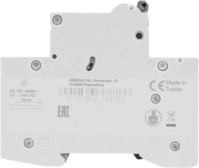 LS-Schutzschalter 3-polig 6kA /6kA C-Char 25A 3TE 