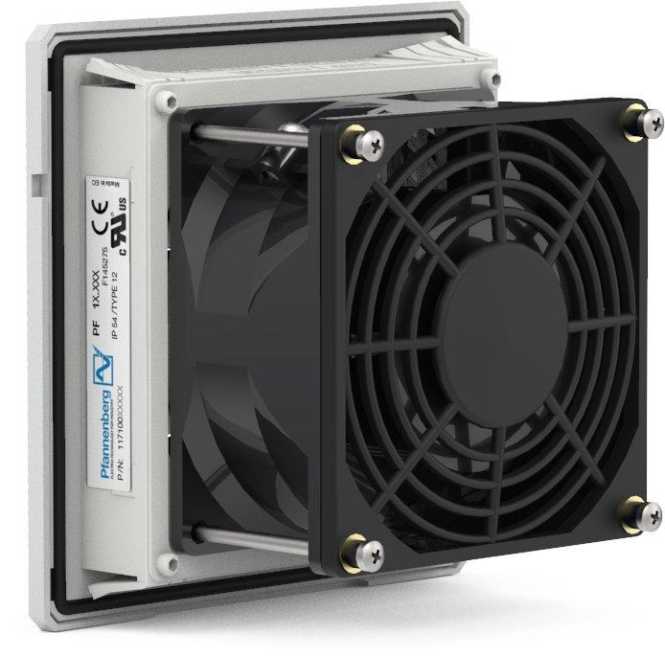 Filterlüfter Serie PF Baugröße 1 Luftfördermenge bis zu 29m³/h 