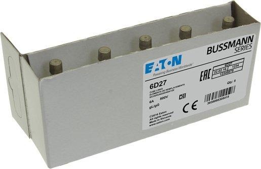 Sicherungseinsatz Niederspannung 6 A AC 500 V D2 gL/gG IEC träge 
